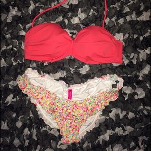 Victoria's Secret Ruffle Cheeky Bikini Bottom