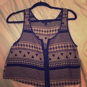 Urban Outfitters tribal crop top