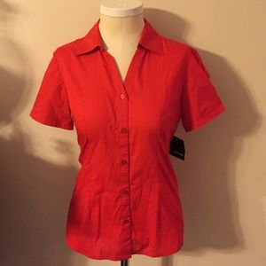 Red Button Down Shirt