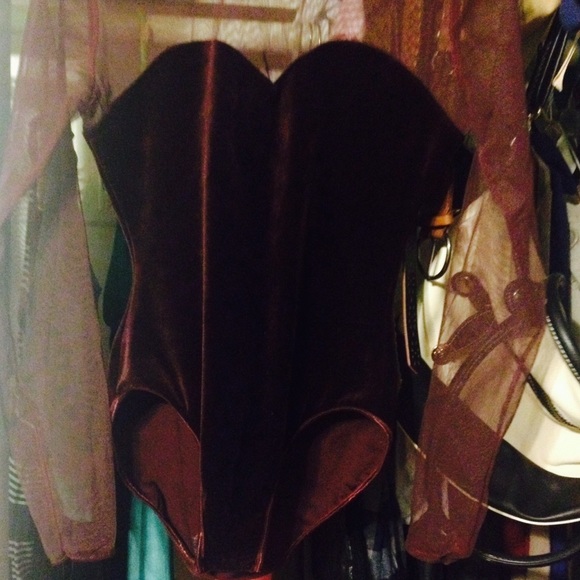 Velvet leotard