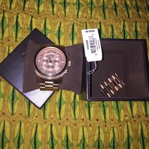 Michael Kors rose gold watch
