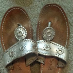 Size 10 Platinum Jack Rogers
