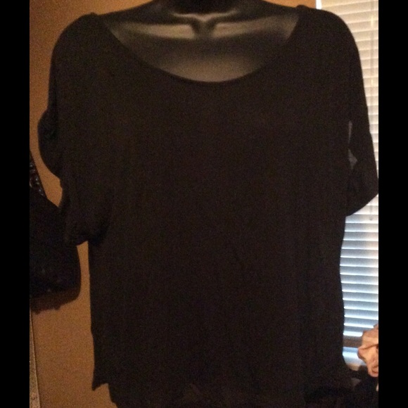 Brandy Melville Black sheer, Keyhole Back -*PRICE DROP*