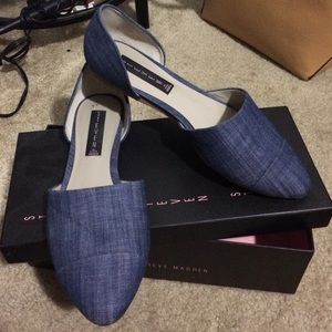 Sawyer blue flat shoes