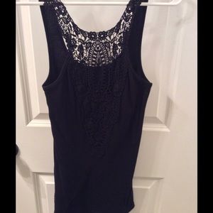 Crochet back tank