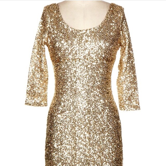 Gold Sequin Dress Holiday dress