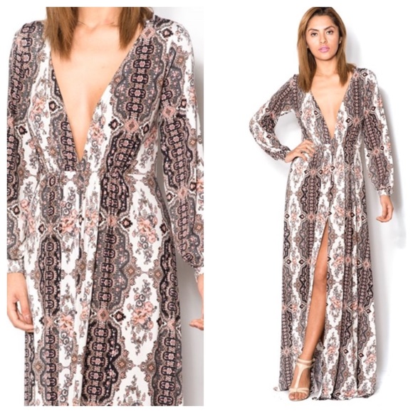 Long sleeve Maxi dress, available in other sizes