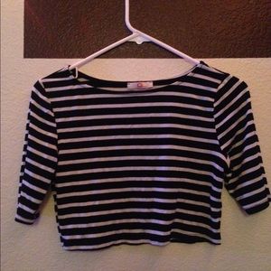 striped crop top