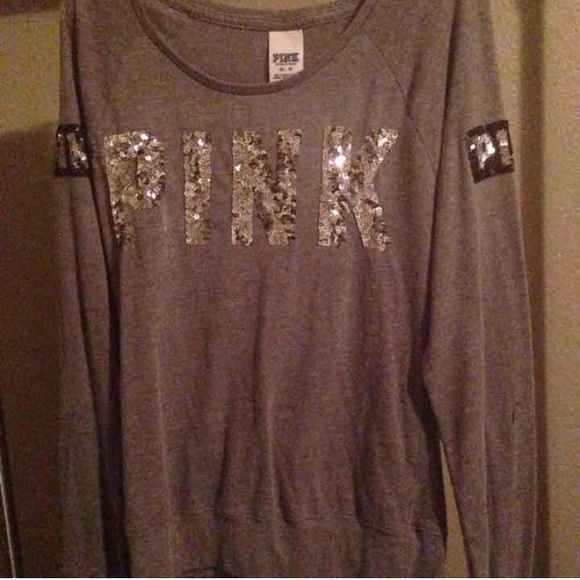 vs pink bling long sleeve