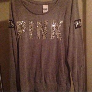 vs pink bling long sleeve