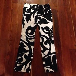 White House Black Market black and white pants 00