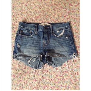 Light Wash Hollister High Waisted Shorts
