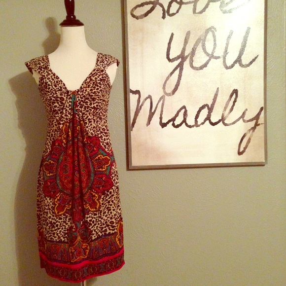 Like new! Leopard print summer to fall dress!