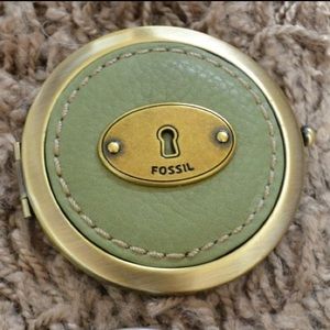 GENUINE LEATHER FOSSIL PILL BOX