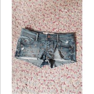 Bedazzled Hollister Shorts