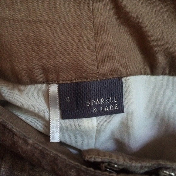 Sparkle & Fade Faux Suede Paper Bag Shorts - Picture 2 of 3