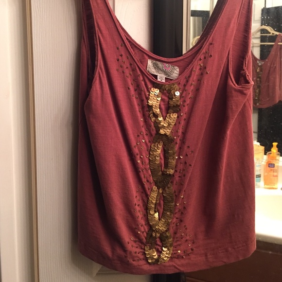 Ecoté burnt rose tank