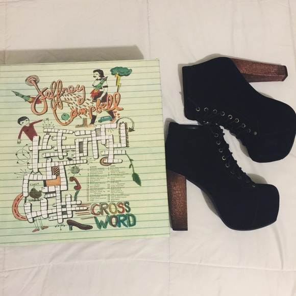 Black suede Jeffrey Campbell Lita