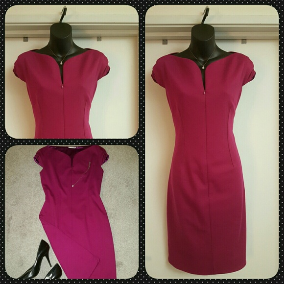 Tahari pink Yarinda dress