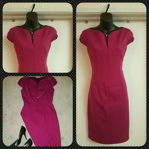 Tahari pink Yarinda dress