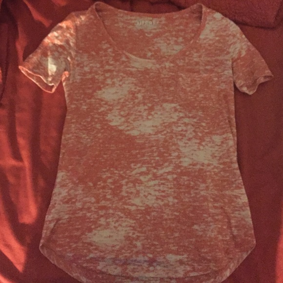 Red and white top