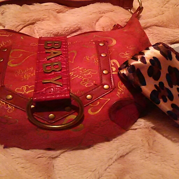 Small Baby Girl purse and leopard make-up bag - Picture 2 of 4