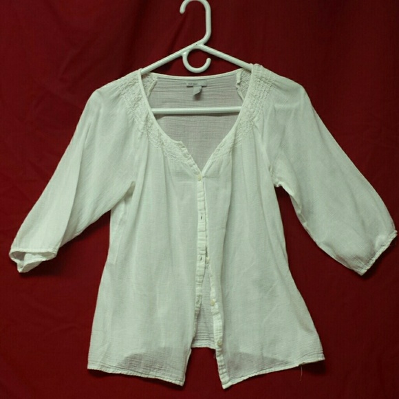 White Boho Top