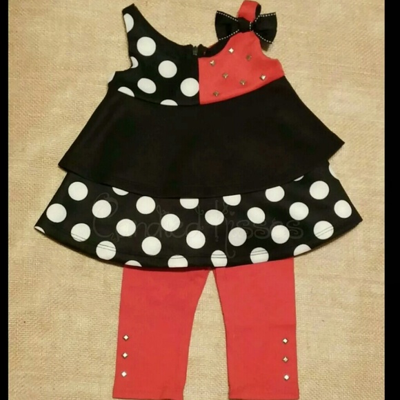 Bonnie Baby Tiered Swing Top And Capri 6-9 Mos