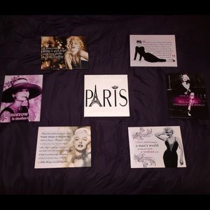 Wall art canvases-Marilyn Monroe & Audrey Hepburn