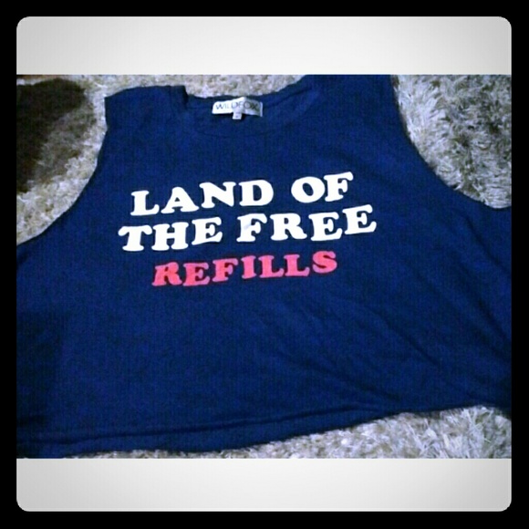 NWT Wildfox Land of the Free Refills top