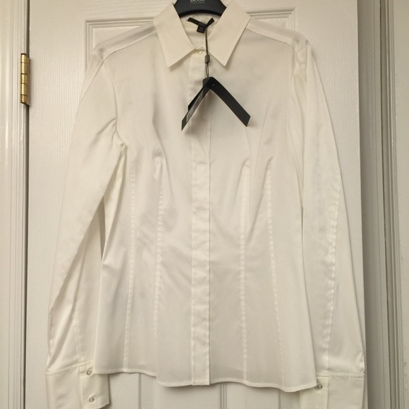 'Bashina' Cotton Blend Blouse by BOSS