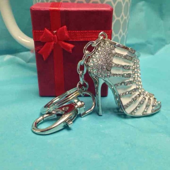 ⛔️SOLD⛔️High Heel Crystal Purse Charm or KeyChain - Picture 2 of 3