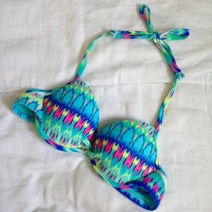Bright Tie Dye Bikini Top