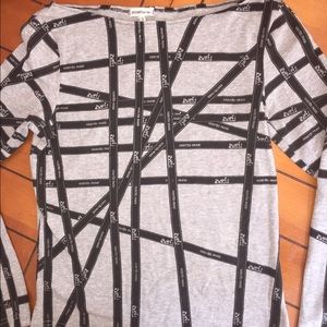 Bolduc Hermes print stretch shirt, long sleeve.