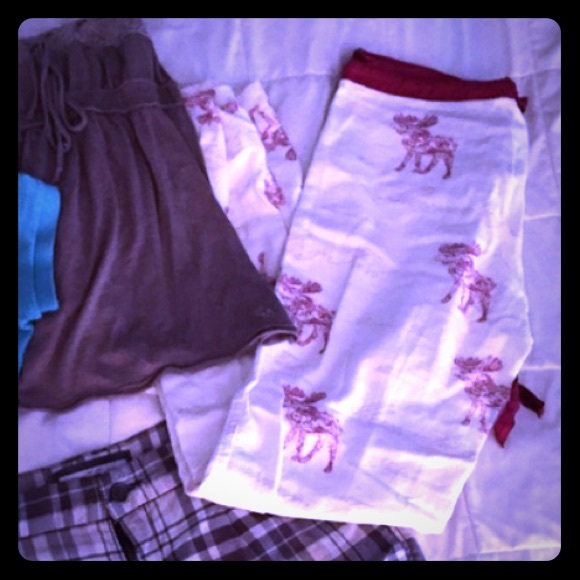 Just pajama pants upon request