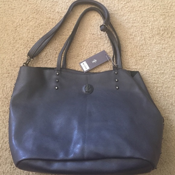 JLo deep navy bucket bag - never used, tags on