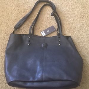 JLo deep navy bucket bag - never used, tags on