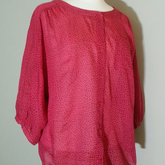 LOFT button up blouse