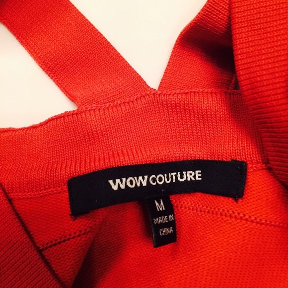 Orange Bandage Dress - Picture 3 of 4