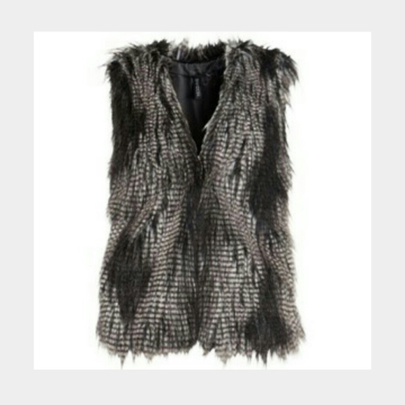 Faux fur vest