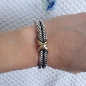 David Yurman cable X Bracelet