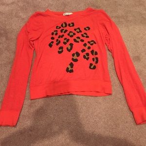 Orange Cheetah Sweater!