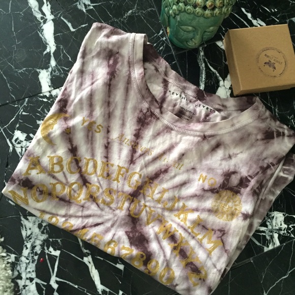 Ouija tie dye graphic tank top
