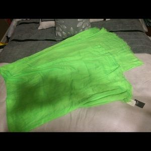 Lime green scarf