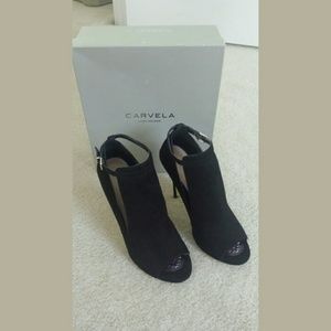 Carvela by Kurt Geiger booties. Black suede