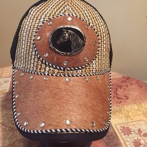 Baseball cap-with straw woven top