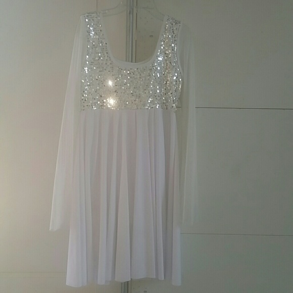 Girls white ballet costume