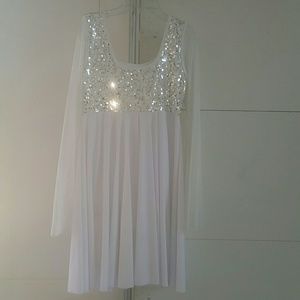 Girls white ballet costume