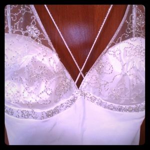 White House black market dress with beading detail