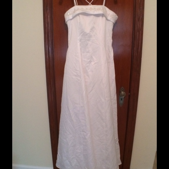 White formal dress